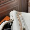 DDMode Hermes Chevre Leather Mini Kelly 19CM 80 Gris Pearl / 9D Amber Light GHW