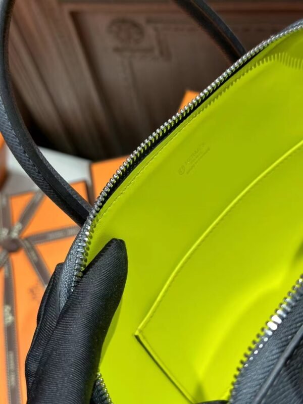 DDMode Hermes Epsom Leather Bolide 25CM H0 Gris Misty / 9R Lime PHW