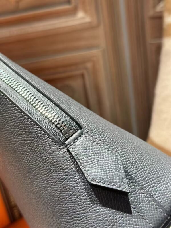 DDMode Hermes Epsom Leather Bolide 25CM H0 Gris Misty / 9R Lime PHW