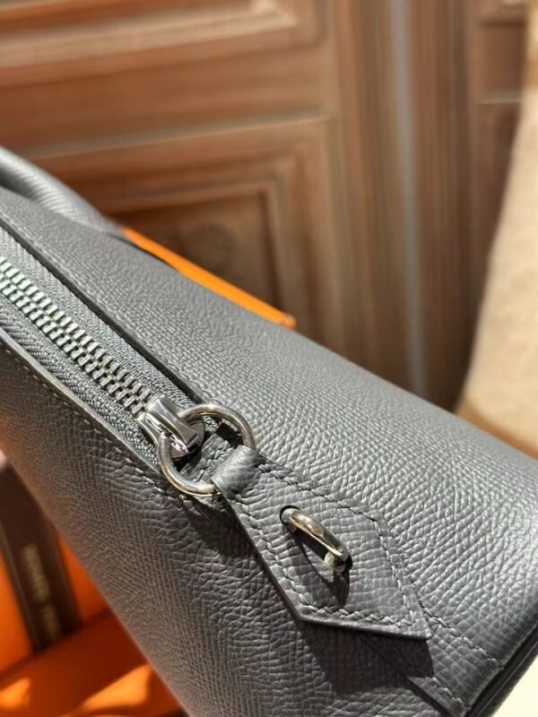DDMode Hermes Epsom Leather Bolide 25CM H0 Gris Misty / 9R Lime PHW