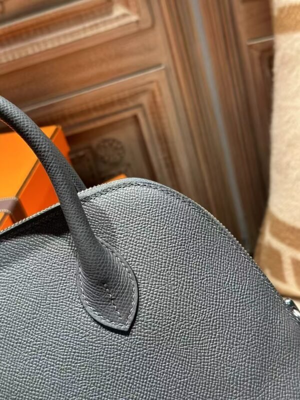 DDMode Hermes Epsom Leather Bolide 25CM H0 Gris Misty / 9R Lime PHW