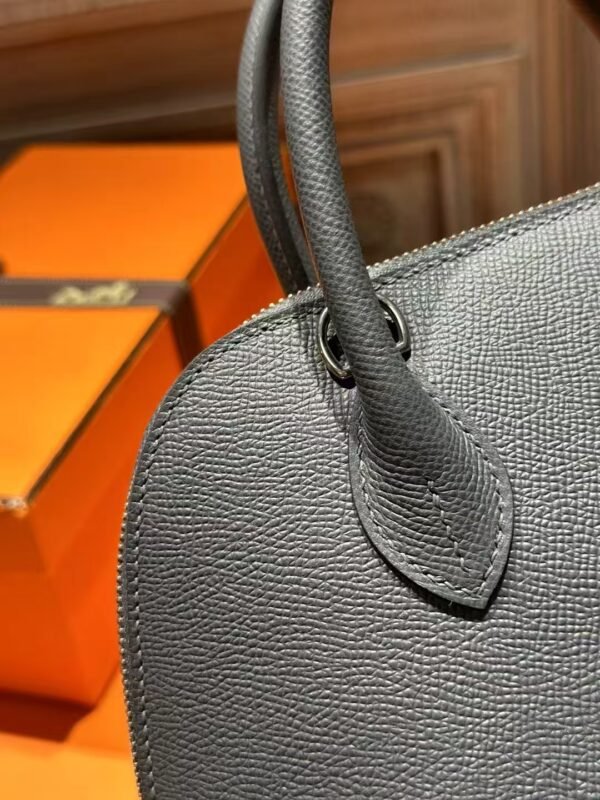 DDMode Hermes Epsom Leather Bolide 25CM H0 Gris Misty / 9R Lime PHW