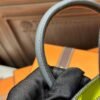 DDMode Hermes Epsom Leather Bolide 25CM H0 Gris Misty / 9R Lime PHW