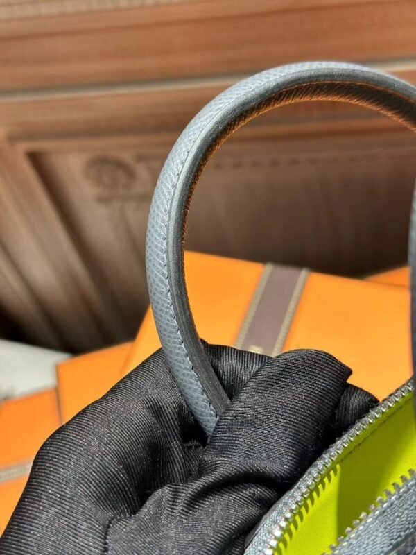 DDMode Hermes Epsom Leather Bolide 25CM H0 Gris Misty / 9R Lime PHW