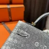 DDMode Hermes Evening Bag 1B Ombre Lizard Leather Mini Kelly 19CM GHW