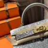 DDMode Hermes Evening Bag 1B Ombre Lizard Leather Mini Kelly 19CM GHW