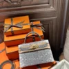 DDMode Hermes Evening Bag 1B Ombre Lizard Leather Mini Kelly 19CM GHW