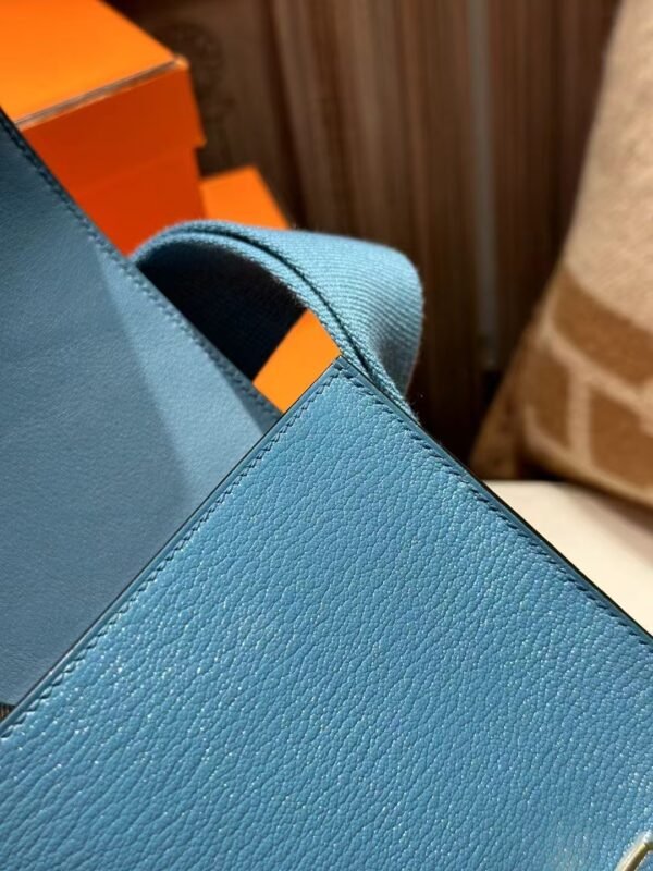 DDMode Hermes Geta 20CM D2 Blue Jean Chevre Leather GHW Hardware