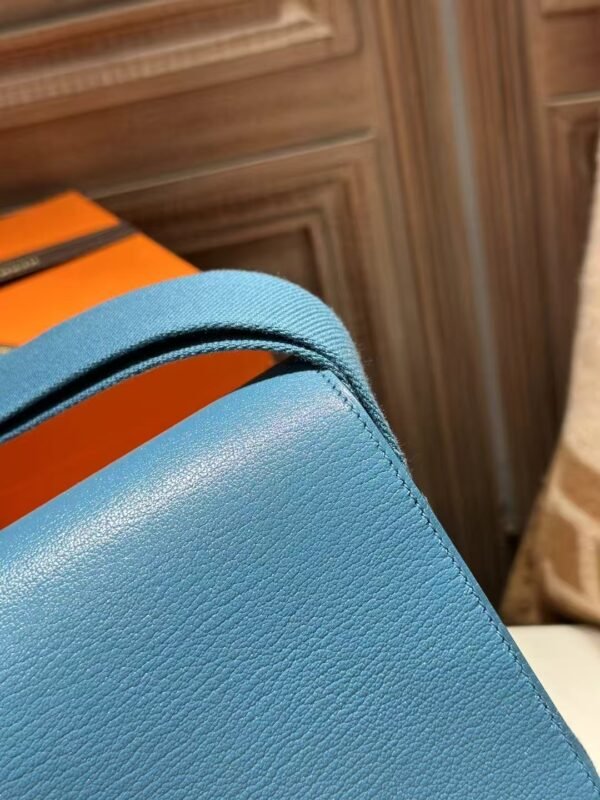 DDMode Hermes Geta 20CM D2 Blue Jean Chevre Leather GHW Hardware