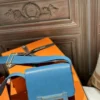 DDMode Hermes Geta 20CM D2 Blue Jean Chevre Leather GHW Hardware