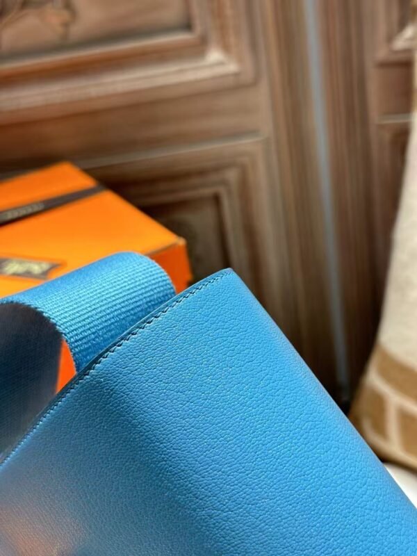 DDMode Hermes Geta 20CM D2 Blue Jean Chevre Leather GHW Hardware
