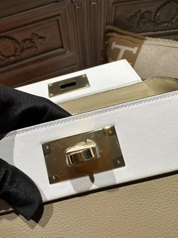 DDMode Hermes Kelly 2424 Mini Evercolor 8Q Beige Marfa / M4 Gris Pale GHW