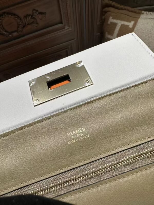 DDMode Hermes Kelly 2424 Mini Evercolor 8Q Beige Marfa / M4 Gris Pale GHW