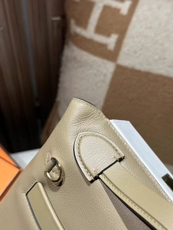 DDMode Hermes Kelly 2424 Mini Evercolor 8Q Beige Marfa / M4 Gris Pale GHW