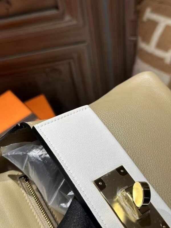 DDMode Hermes Kelly 2424 Mini Evercolor 8Q Beige Marfa / M4 Gris Pale GHW
