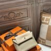 DDMode Hermes Kelly 2424 Mini Evercolor 8Q Beige Marfa / M4 Gris Pale GHW