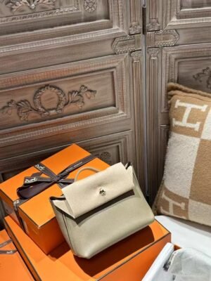 DDMode Hermes Kelly 2424 Mini Evercolor 8Q Beige Marfa / M4 Gris Pale GHW