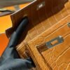 DDMode Hermes Kelly 25CM CK37 Gold Matte Barenia Crocodile PHW