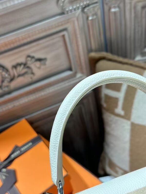 DDMode Hermes Kelly 28CM Tote Bag Togo Leather CK10 Craie PHW