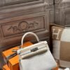 DDMode Hermes Kelly 28CM Tote Bag Togo Leather CK10 Craie PHW