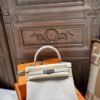 DDMode Hermes Kelly 28CM Tote Bag Togo Leather CK10 Craie PHW