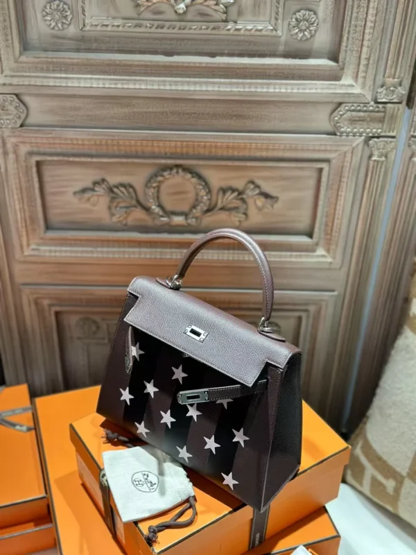 DDMode Hermes Kelly Casaque Etoilee 25CM Epsom Leather 0G Rouge Sellier PHW