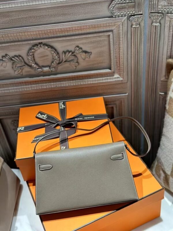 DDMode Hermes Kelly Elan 27CM CK18 Etoupe Madame Leather PHW