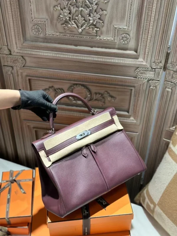 DDMode Hermes Kelly Lakis 35CM Swift Leather CK57 Bordeaux PHW