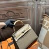 DDMode Hermes Kelly Touch 25CM Madame 18 Etoupe / 1i Dust Shiny Crocodile Light GHW Hardware
