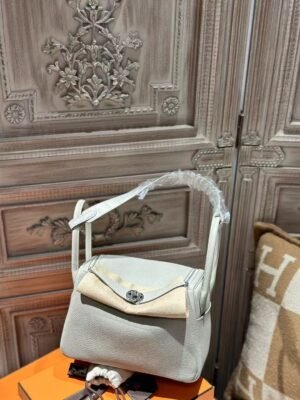 DDMode Hermes Lindy Touch 26CM 8L Beton TC Leather / Matte Crocodile PHW