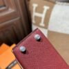 DDMode Hermes Mini Kelly 19CM Epsom Leather CK55 Rouge H PHW