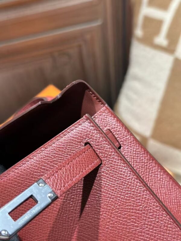 DDMode Hermes Mini Kelly 19CM Epsom Leather CK55 Rouge H PHW