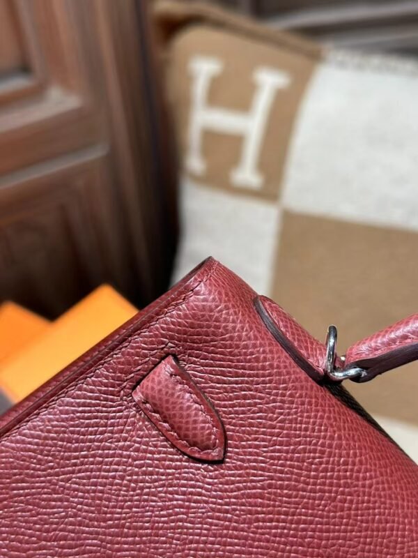 DDMode Hermes Mini Kelly 19CM Epsom Leather CK55 Rouge H PHW