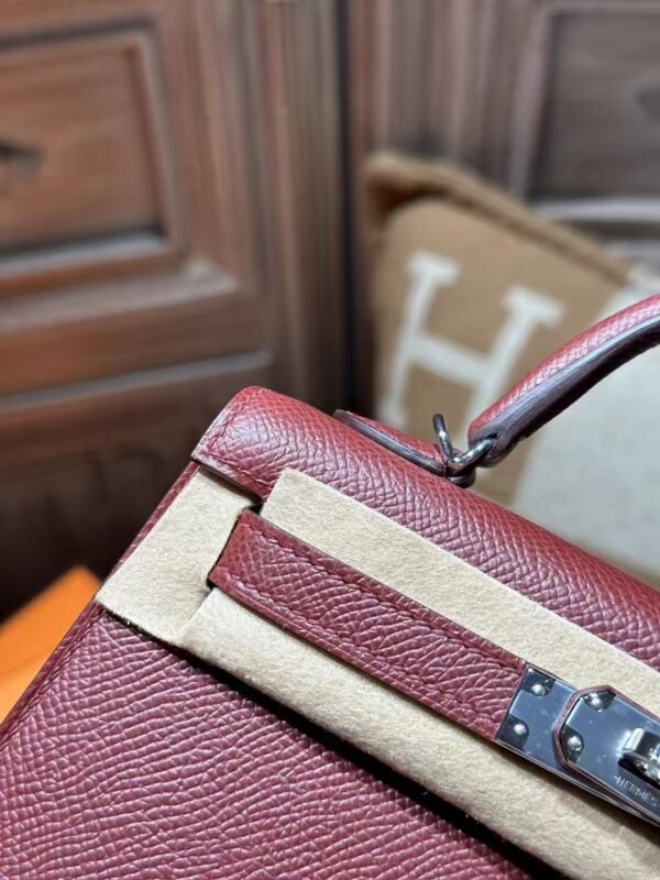 DDMode Hermes Mini Kelly 19CM Epsom Leather CK55 Rouge H PHW