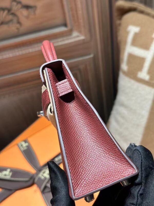 DDMode Hermes Mini Kelly 19CM Epsom Leather CK55 Rouge H PHW
