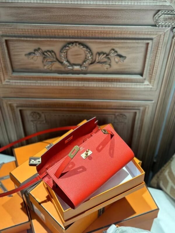 DDMode Hermes Shoulder Bag Kelly To Go Epsom Leather S3 Rouge De Coeur GHW