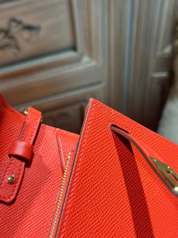 DDMode Hermes Shoulder Bag Kelly To Go Epsom Leather S3 Rouge De Coeur GHW