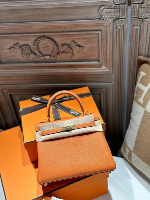 DDMode Kelly 25CM Togo Leather CC93 Orange GHW