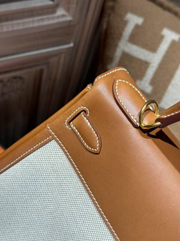 DDMode Kelly 28CM CK37 Gold Barenia Leather / Canvas GHW