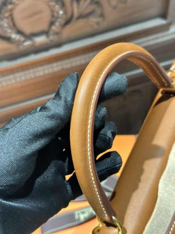 DDMode Kelly 28CM CK37 Gold Barenia Leather / Canvas GHW