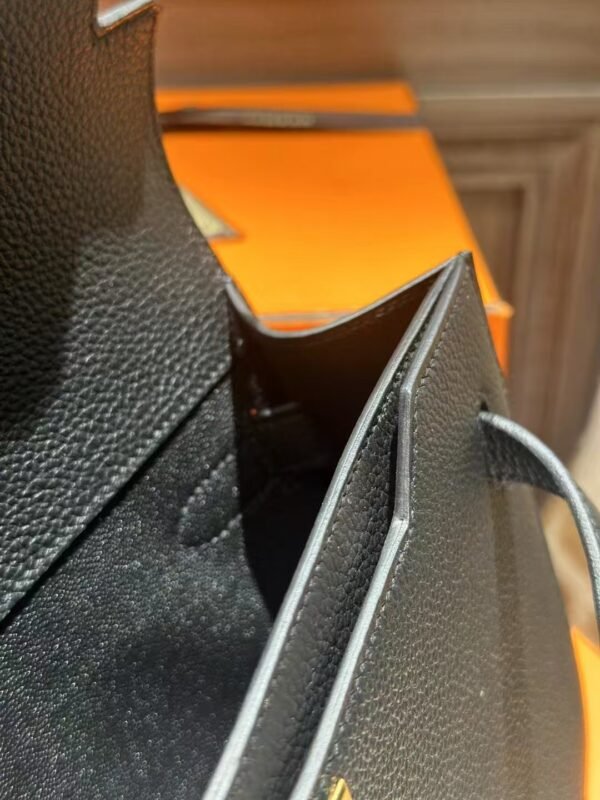 DDMode Kelly Depeches 25CM Men’s Clutch Togo Leather CK89 Black GHW