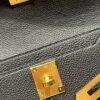 DDMode Kelly Depeches 25CM Men’s Clutch Togo Leather CK89 Black GHW