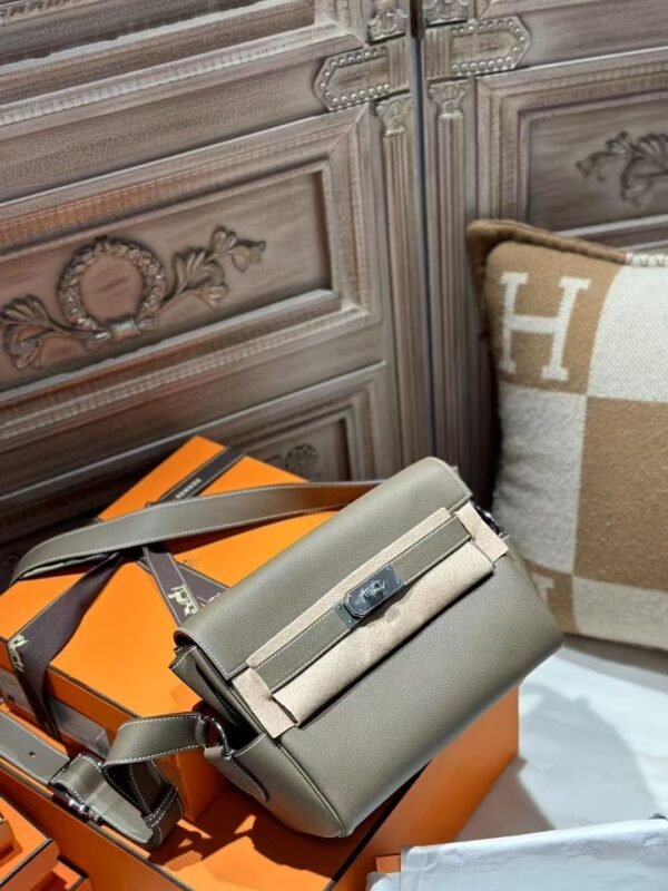 DDMode Kelly Messenger 25CM Women’s Bag Evercolor Leather CK18 Etoupe PHW