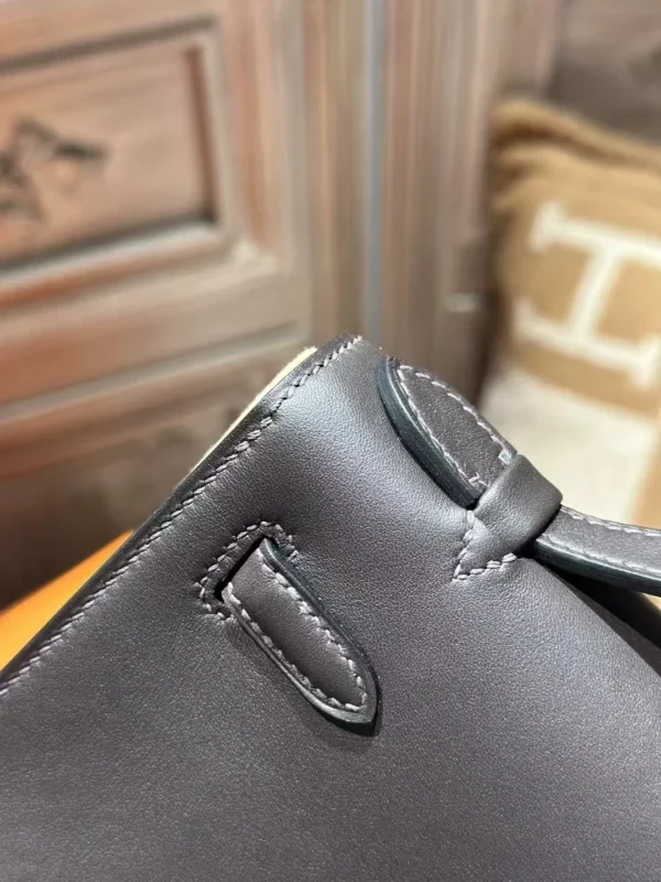 DDMode Kelly Pochette 22CM Swift Leather CK41 Havana / R1 Terre Battue PHW