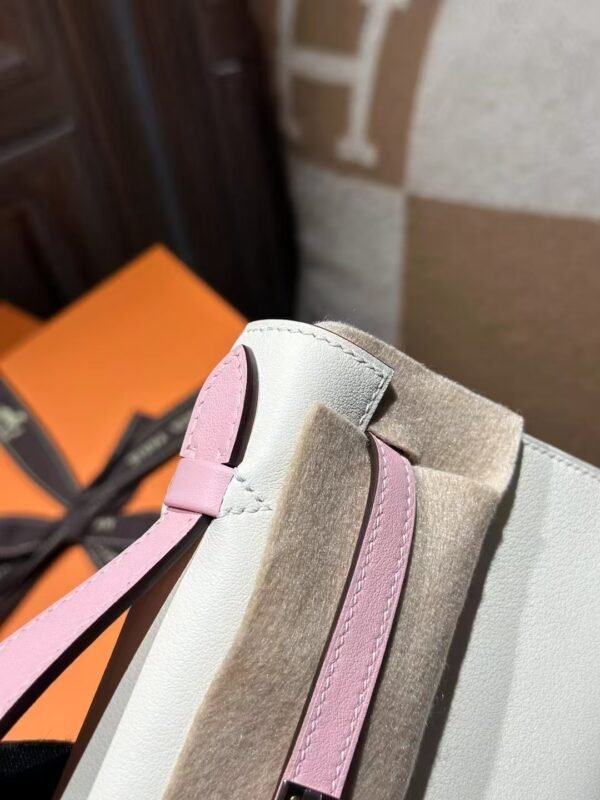 DDMode Kelly Pochette 22CM Swift Leather I2 Nata / 3Q Rose Sakura Rose GHW