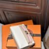 DDMode Kelly Pochette 22CM Swift Leather I2 Nata / 3Q Rose Sakura Rose GHW