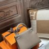 DDMode Kelly Touch 25CM CK18 Etoupe Madame Leather / CK81 Gris Tourterelle Shiny Crocodile PHW
