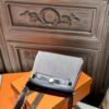 DDMode Mini Herbag 20CM Balck Leather / White Canvas GHW