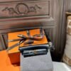 DDMode Mini Herbag 20CM Balck Leather / White Canvas GHW