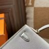 DDMode Mini Kelly 19CM Chevre Leather 80 Gris Pearl / 81 Gris Tourterelle Light GHW